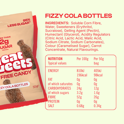 🥤18x50g FIZZY COLA BOTTLES [New Kid 🚀]